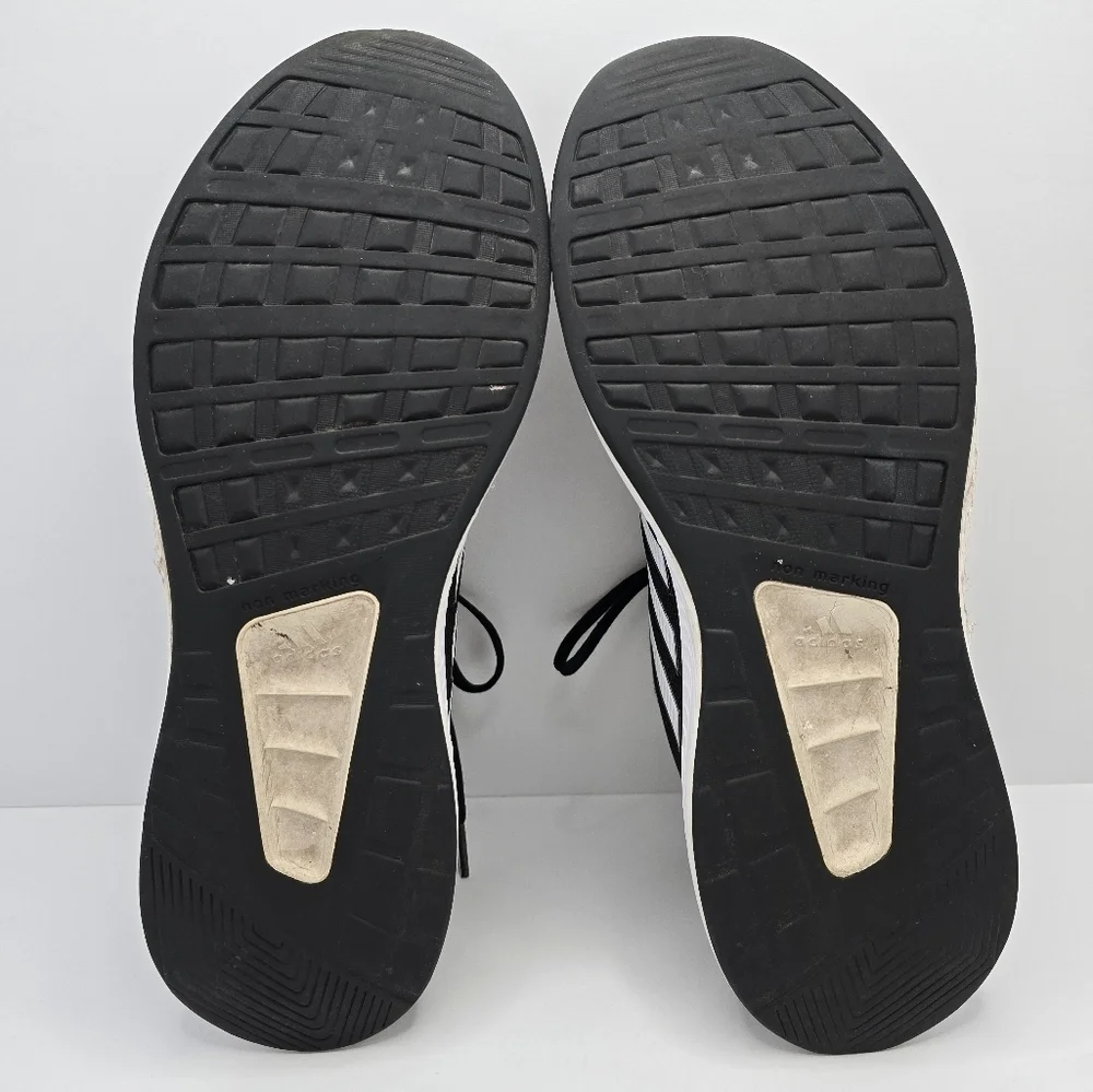 Adidas | RunFalcon 2.0 black white sporty running sneakers | MENS 12